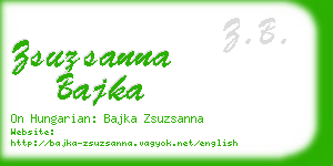 zsuzsanna bajka business card